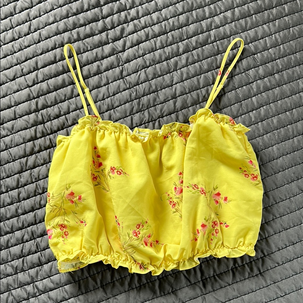 Line and dot Crop Top